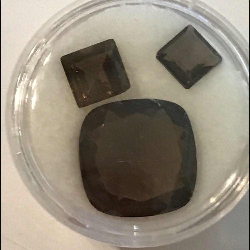 3 Smokey Quartz Gemstones